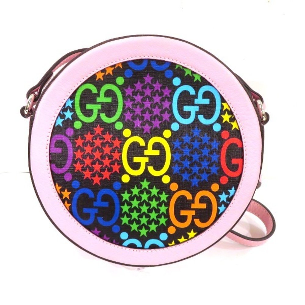 GUCCI GG Psychedelic 603938 Shoulder Bag Black Multi Gradient - Picture 2 of 9